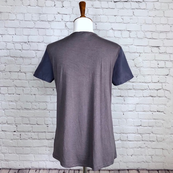 Silence + Noise Gray Mixed Material Top - Picture 4 of 5